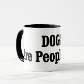 HONDEN zijn ook mensen! Mok (Voorkant links)