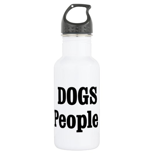 HONDEN zijn ook mensen! Waterfles (Voorkant)