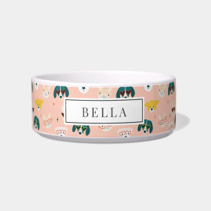 Honden Zonnebril Brillen Roze Naam Huisdier Voerbakje