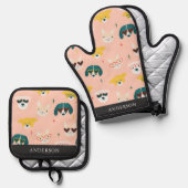 Honden zonnebril ovenwant & pannenlap set (Voorkant / Achterkant)