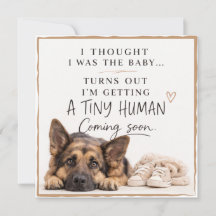 Honden Zwangerschapsaankondigingskaart