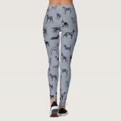 honden (zwart) leggings (Achterkant)
