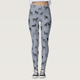  honden (zwart) leggings