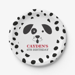 Honden Zwarte Vlek Dalmatiër Verjaardag Papieren B Bordje