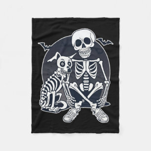 Hondenachtige Botten Halloween Skeleton Kostuum Fleece Deken