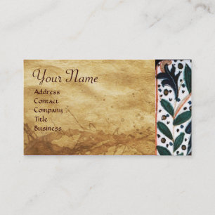 HONDENARTS MET KITTEN Parchment Monogram Visitekaartje