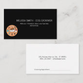 Hondenbad- en verzorgingsgereedschap afsprakenkaartje (Voorkant / Achterkant)