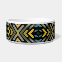 Hondenbak Blauw Goud Zwart Bandprofiel 
