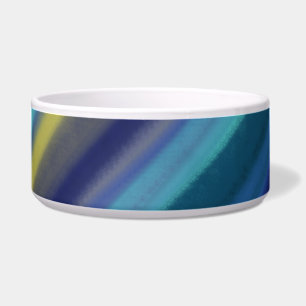 Hondenbak diepblauwe oceaantinten blauw voerbakje