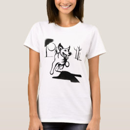 Hondenbal spelen t-shirt