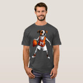 Hondenbasketbal T-shirt (Voorkant volledig)