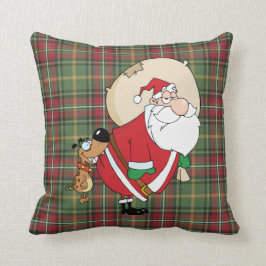 Hondenbijten Kerstman Kussen