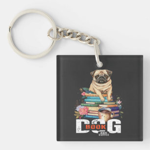 Hondenboek en koffie sleutelhanger
