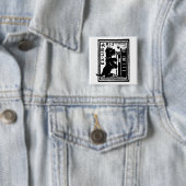  hondenboekbibliotheek vierkante button 5,1 cm (In situ)