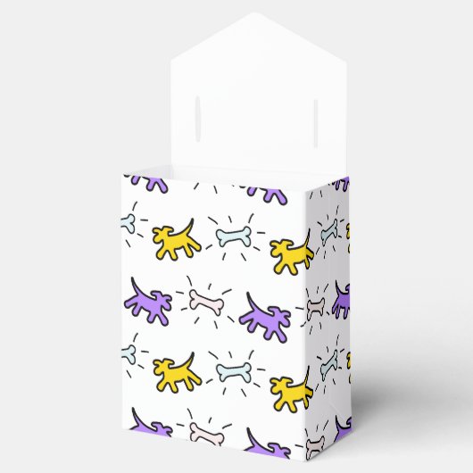 Hondenbot Graffiti Stijl Kies Kleur Favor Box 1 Bedankdoosjes (Geopend)