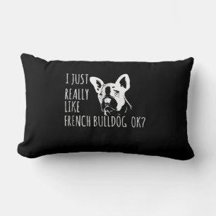 hondencadeau   Ik hou gewoon van Franse bulldog OK Kussen