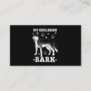 hondencadeau Siberische husky Visitekaartje