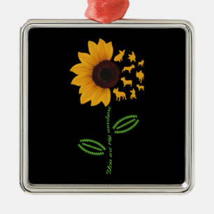 hondencadeau U bent mijn Sunshine Franse bulldog Metalen Ornament