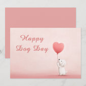 Hondendag Kaart – Grappige Aangepaste Huisdierlief (Voorkant / Achterkant)
