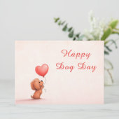 Hondendag Wenskaart - Funny Custom Pet Lover Kaart (Staand voorkant)