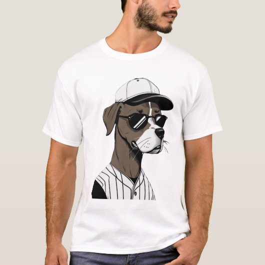 Hondendagen van de zomer honkbal t-shirt (Voorkant)