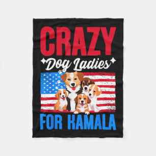 Hondendames voor Kamala Harris USA President Dog O Fleece Deken