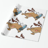 Hondendetective met vergrootglas cadeaupapier (Uitgerold)