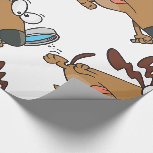 Hondendetective met vergrootglas cadeaupapier