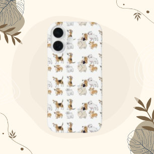 Hondendier Schattige Corgi Brown Bolonka iPhone 16 Hoesje