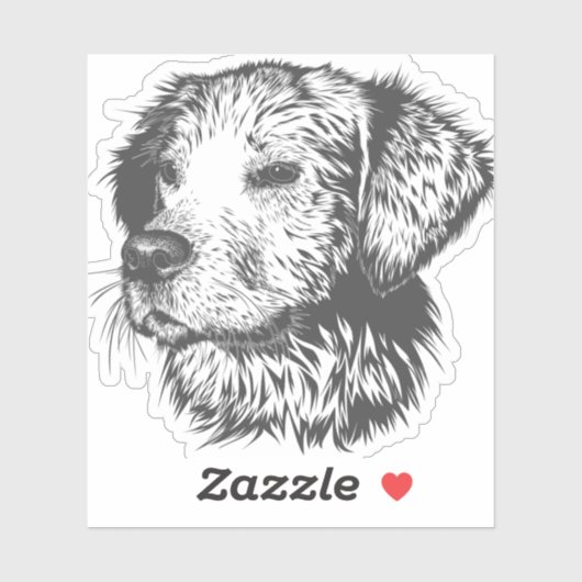 hondendierenhond. sticker (Vel)