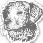 hondendierenhond. sticker (Voorkant)
