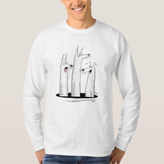 “Hondendrama” – Longboi-editie T-shirt (Voorkant)