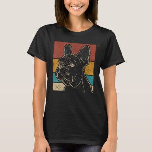 Hondeneigenaar Dierenkleding Retro Franse Stier T-shirt