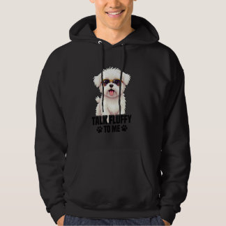 Hondeneigenaar Puppy Lover Talk Fluffy Pet Lover C Hoodie