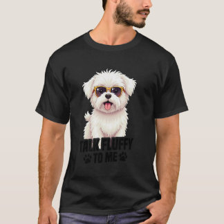 Hondeneigenaar Puppy Lover Talk Fluffy Pet Lover C T-shirt