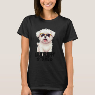 Hondeneigenaar Puppy Lover Talk Fluffy Pet Lover C T-shirt