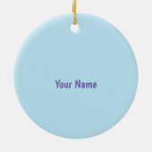 Hondenfee tovenaar keramisch ornament (Achterkant)