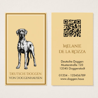 Hondenfokker QR-code Kennel groen Visitekaartje