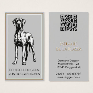 Hondenfokker QR-code Kennel groen Visitekaartje