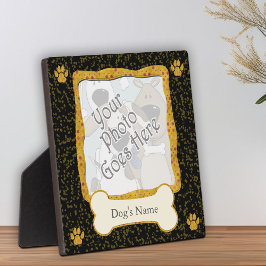 Hondenfoto sjabloon Whimsical Aandenken Weergave Fotoplaat