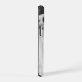 Hondenfoto zwart-wit  iPhone 15 hoesje (Rechterkant)