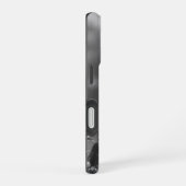 Hondenfoto zwart-wit  iPhone 16 hoesje (Rechterkant)