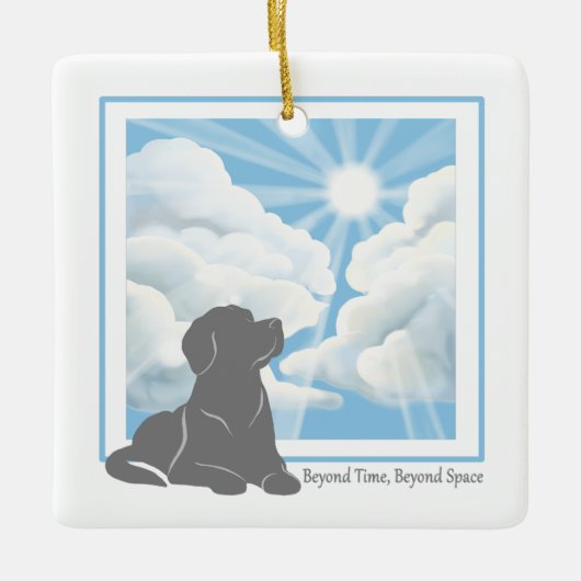 Hondengedenk Ceramic Ornament - Labrador  (Voorkant)