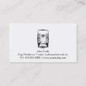 Hondengehoorzaamheidstrainer Visitekaartje (Achterkant)