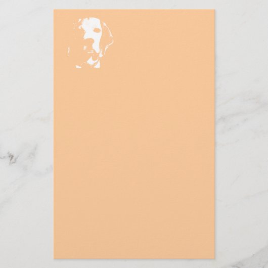 Hondengezicht Briefpapier (Voorkant)