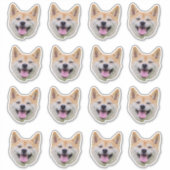 Hondengezicht Sticker, Hondenliefhebber geschenken Sticker (Voorkant)