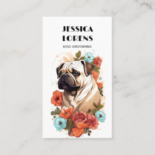  Hondengroomer Pet Pug Mops Puppy Visitekaartje