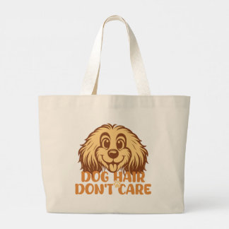 Hondenhaar? Geen probleem! – Grappige hondenliefhe Grote Tote Bag