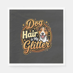 Hondenhaar Is Mijn Glitter Hondenliefhebber Servet