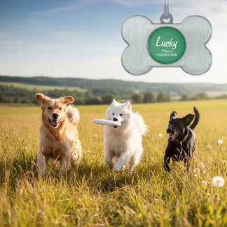 Hondenhalsband ID-label voor huisdieren |  sleutel Naamplaatje